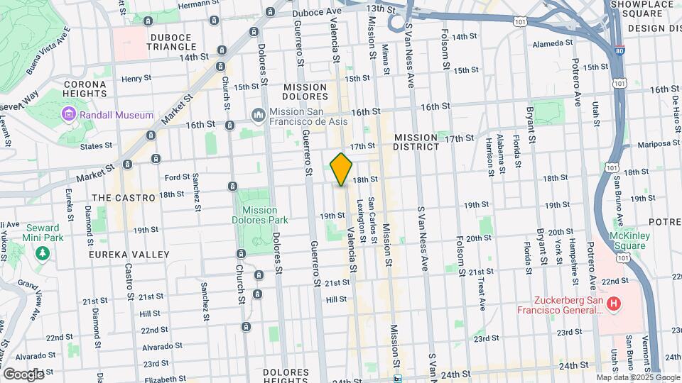 736 Valencia St Mapa y Detalles de la Ubicación