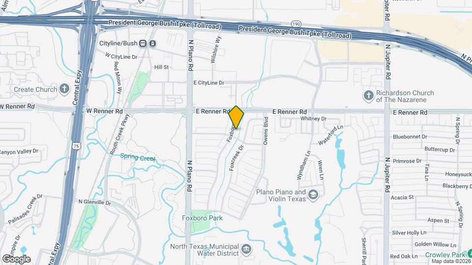 3202 Foxboro Dr Map and Location Details