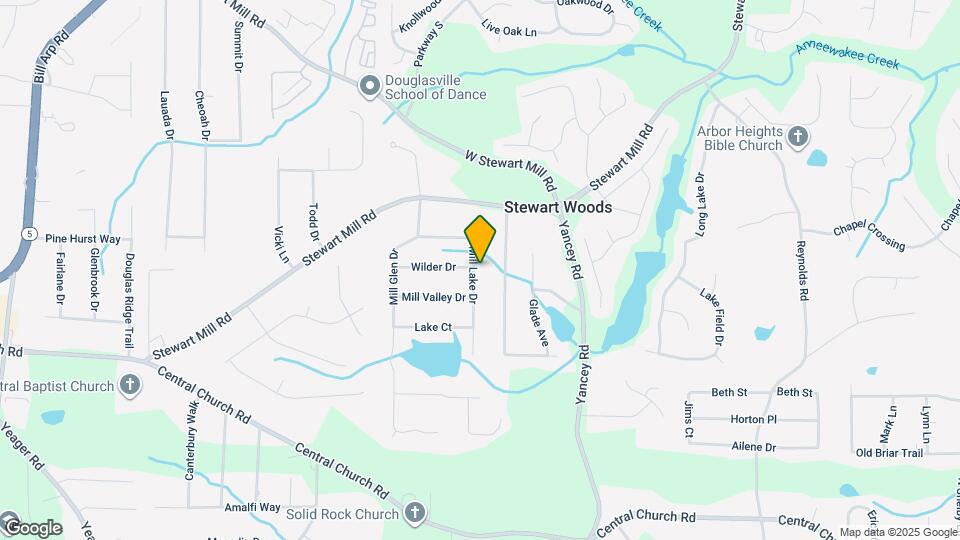 3647 Mill Lake Dr Map and Location Details