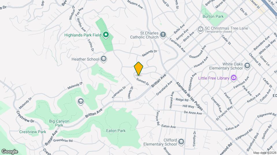 1041 Sunset Dr Map and Location Details