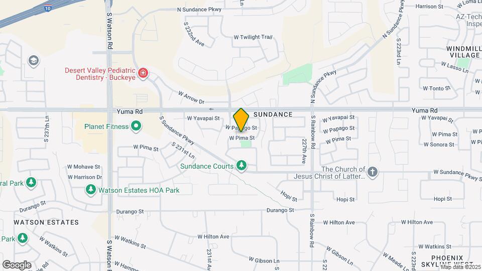 22982 W Pima St Map and Location Details