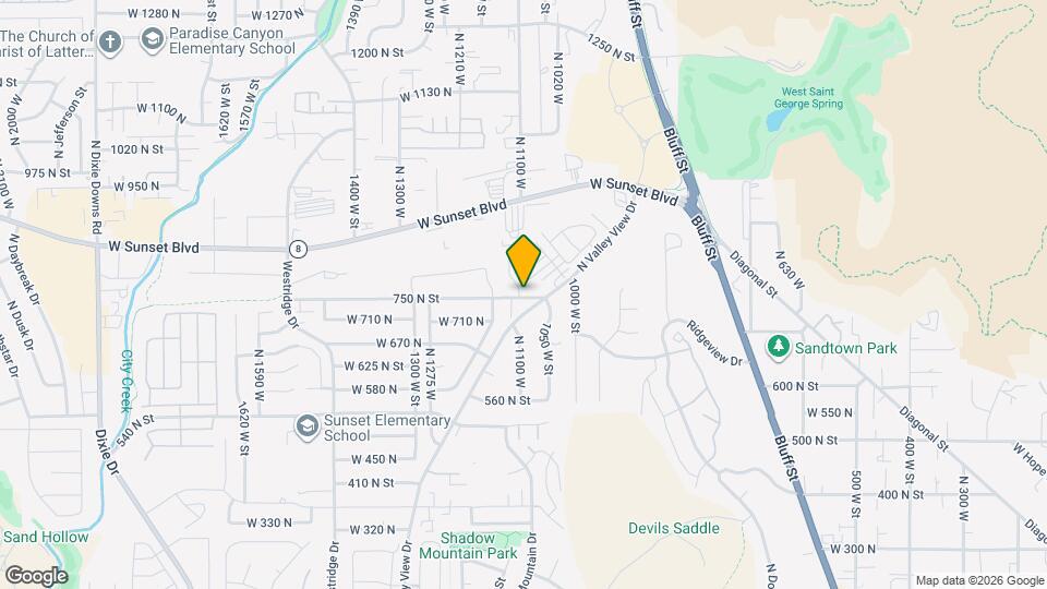 1082 W Albertine Ln Map and Location Details
