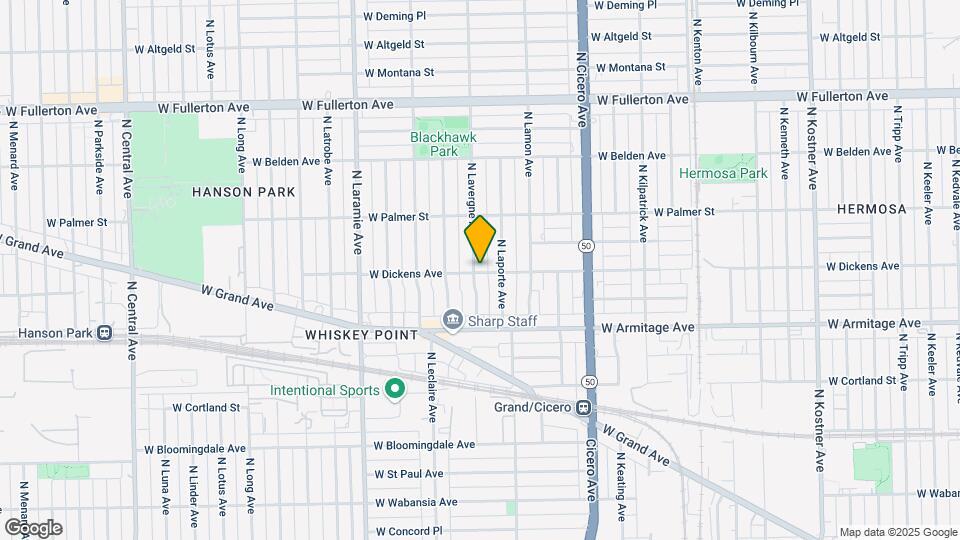4954 W Dickens Ave Map and Location Details