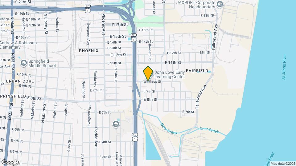 1522 Winthrop St Map and Location Details