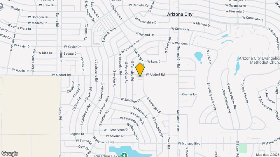 10158 W Durango Cir Map and Location Details