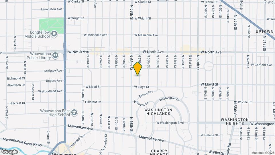 2143 N 67th St, Unit Lower Map and Location Details