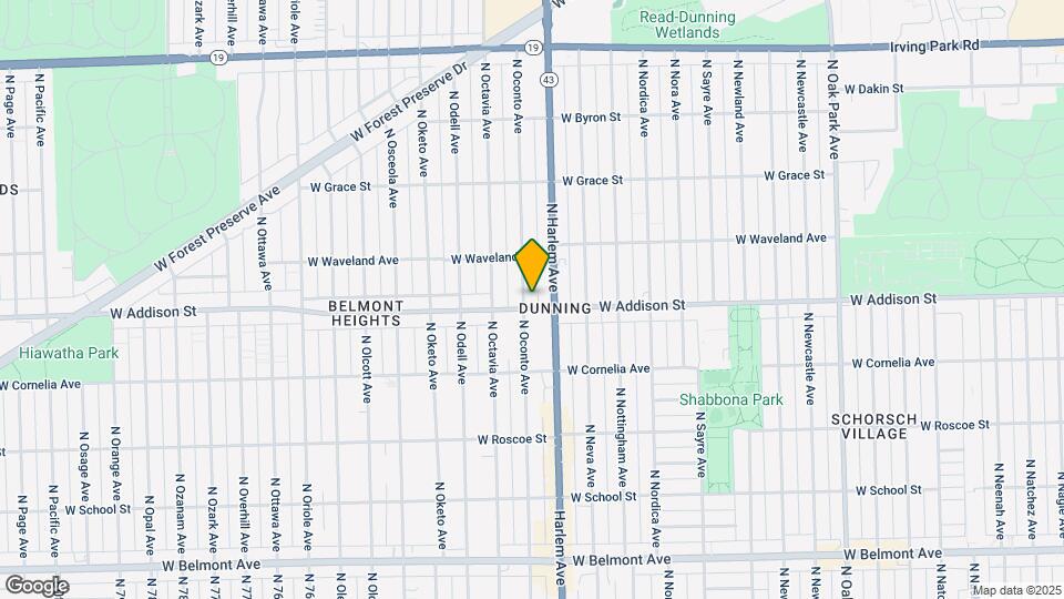 3605 N Oconto Ave Map and Location Details