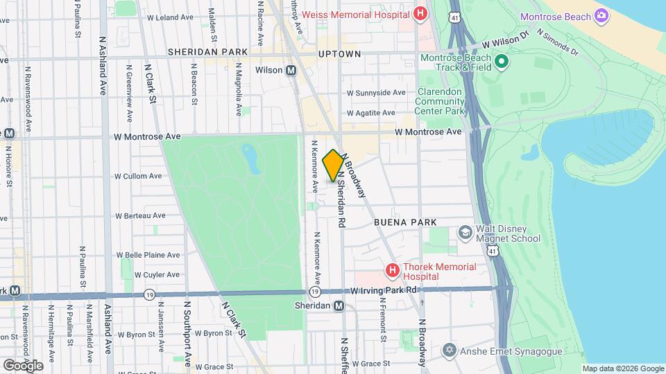 4240 N Sheridan Rd, Unit 318 Map and Location Details