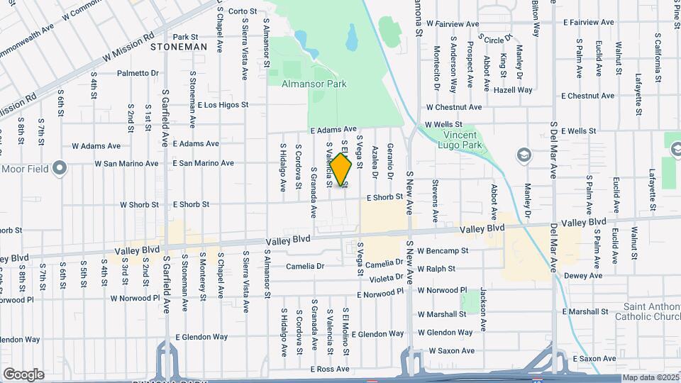1137 S El Molino St Map and Location Details