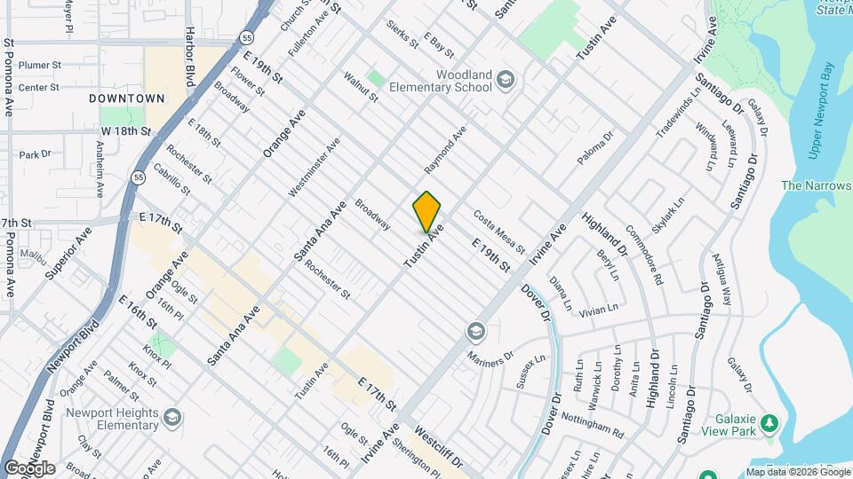 1869 Tustin Ave Map and Location Details