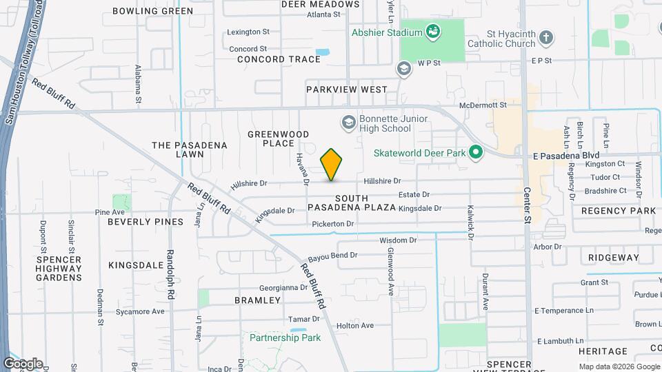 2126 Hillshire Dr Map and Location Details