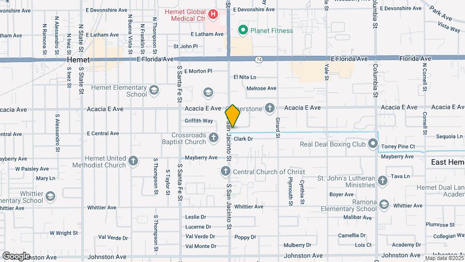 26080 San Jacinto St Mapa y Detalles de la Ubicación