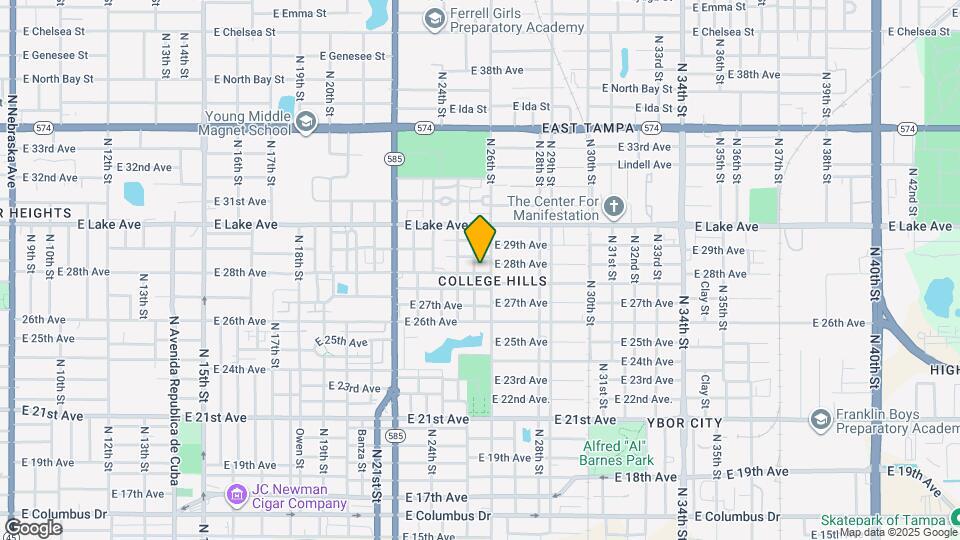 2506 E 28th Ave Mapa y Detalles de la Ubicación