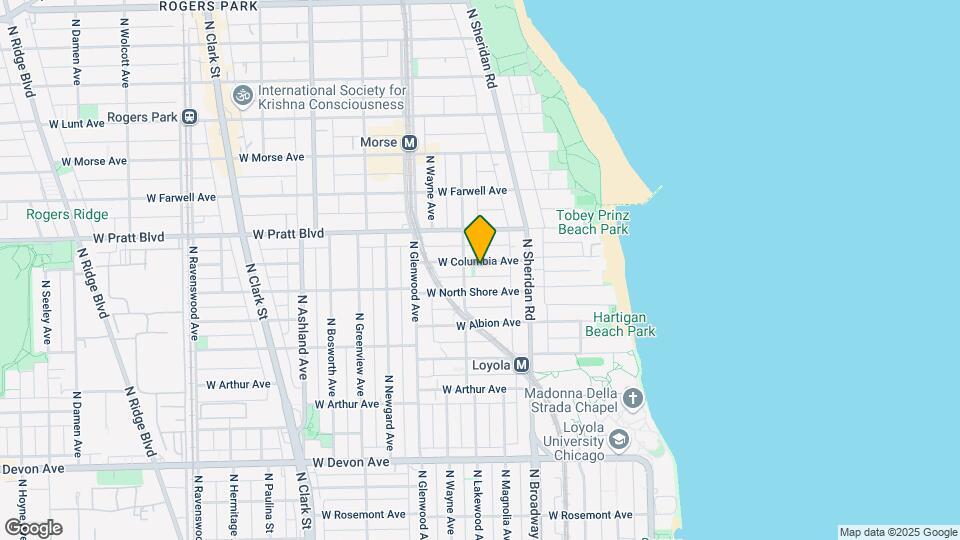 1251 W Columbia Ave, Unit #1 Map and Location Details