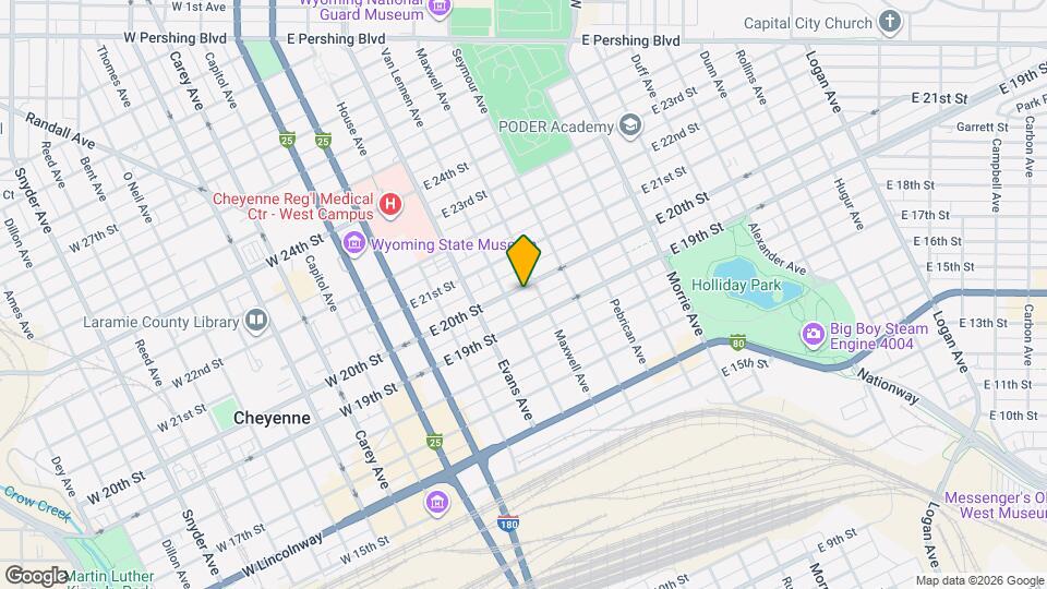 515 E 20th St Map and Location Details