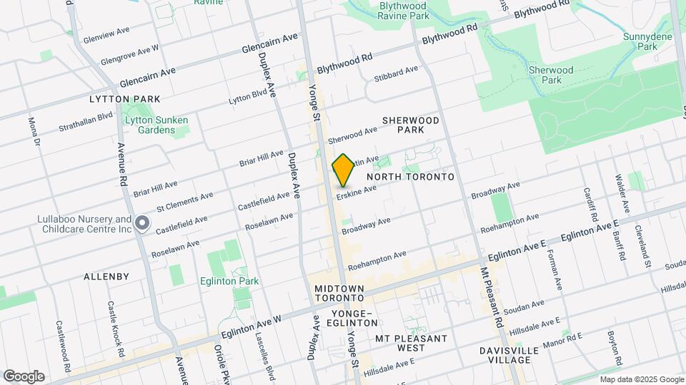 18 Erskine Ave Map and Location Details