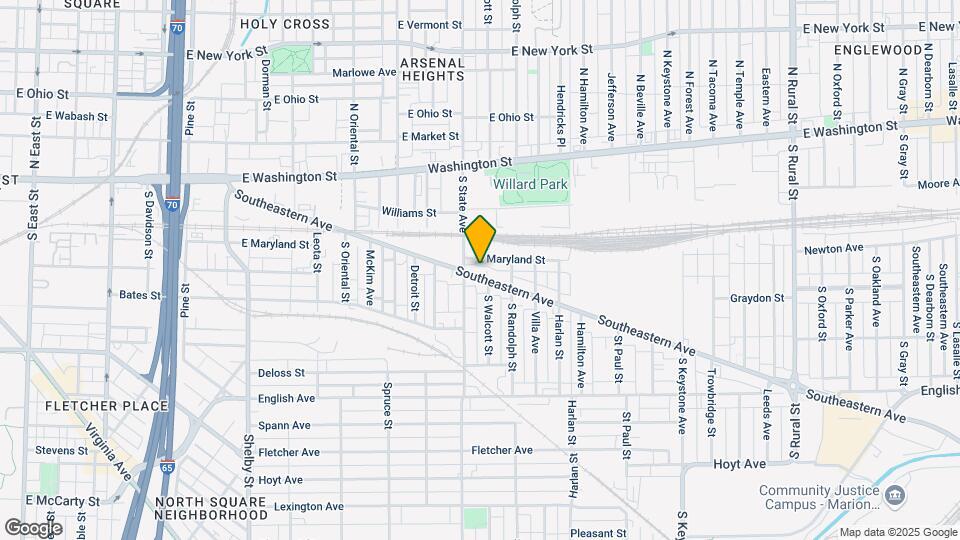 1718 Southeastern Ave Map and Location Details