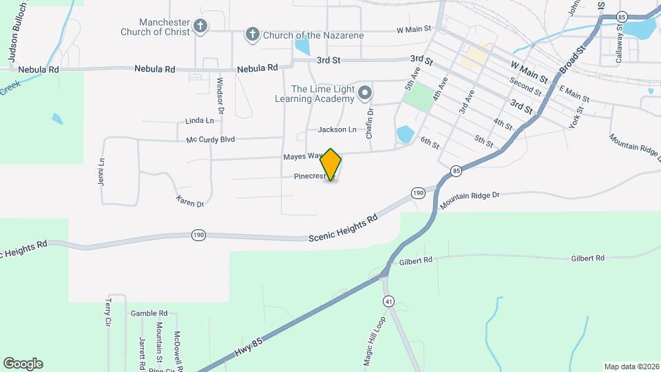 615 Pinecrest Dr Mapa y Detalles de la Ubicación