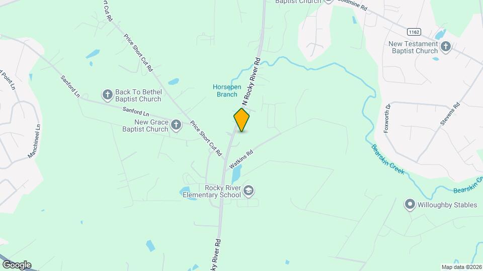 818 N Rocky River Rd Map and Location Details