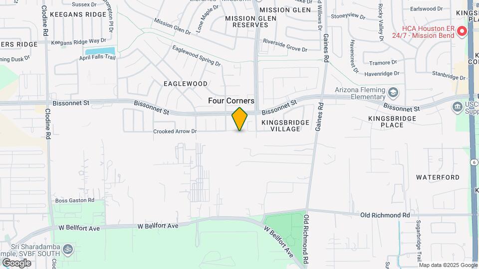 15707 Crooked Arrow Dr Map and Location Details