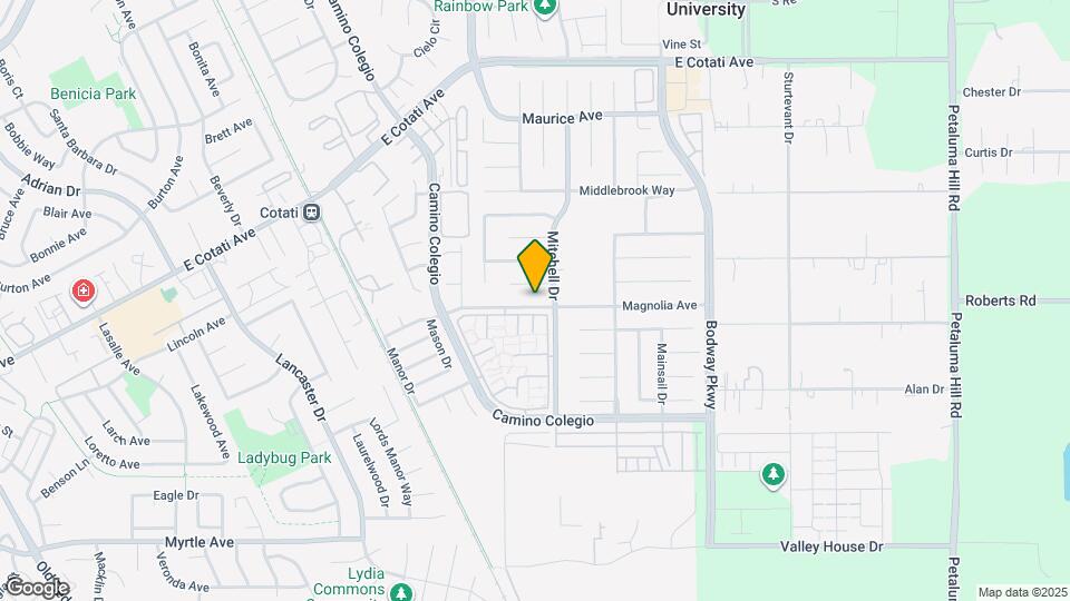 1376 Magnolia Ave Map and Location Details