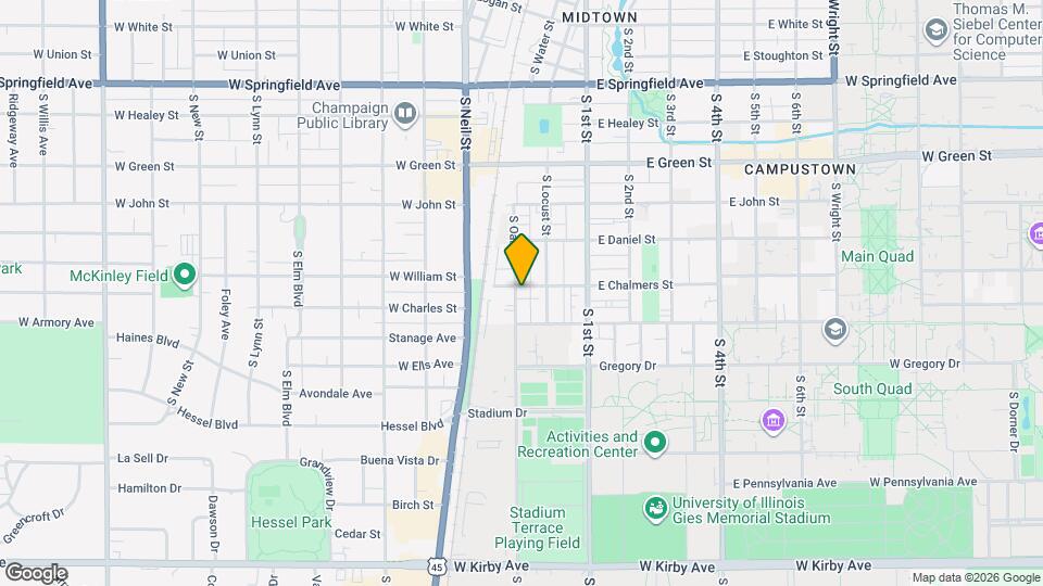33 E Chalmers St Mapa y Detalles de la Ubicación
