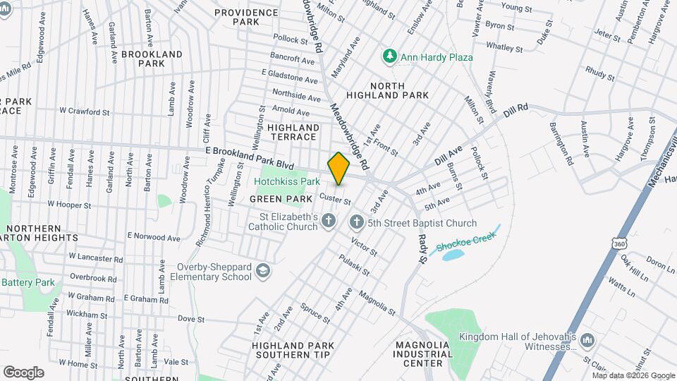 2909 Woodcliff Ave Map and Location Details