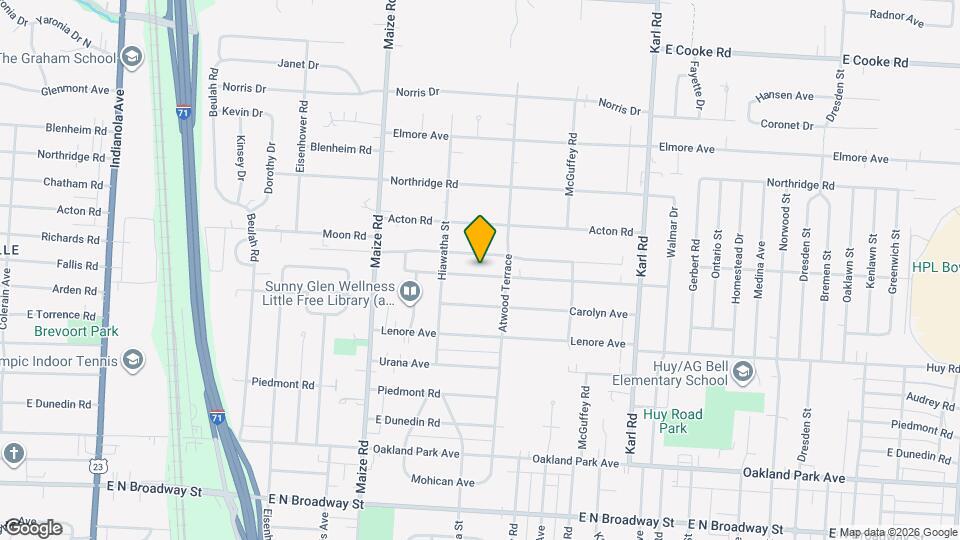 1136 Pauline Ave Mapa y Detalles de la Ubicación