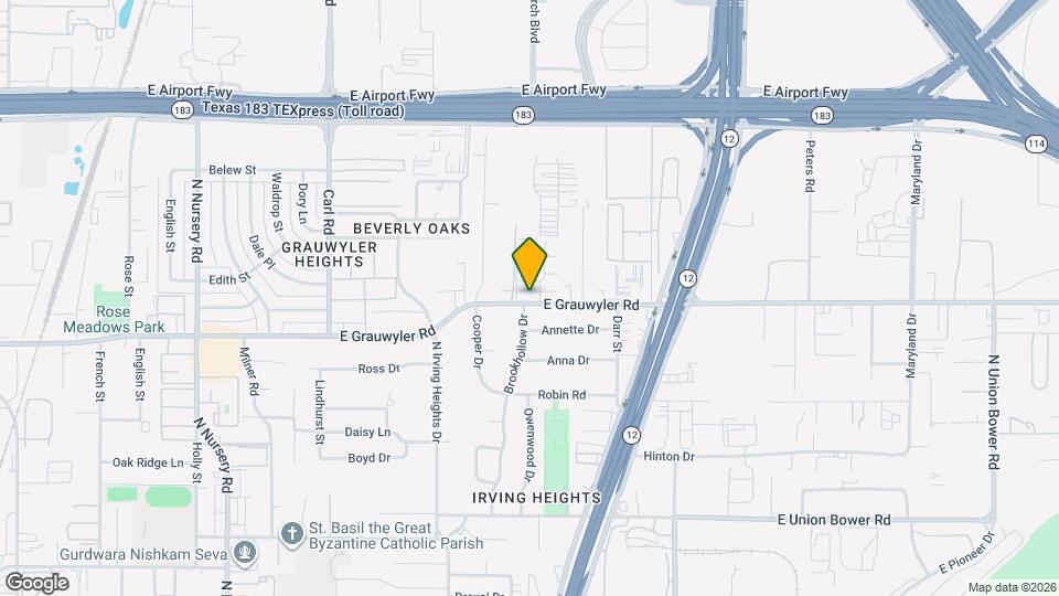 1801 E Grauwyler Rd Map and Location Details