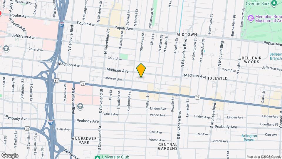 1510 Monroe Ave Map and Location Details