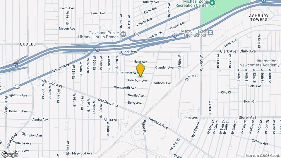 7610 Dearborn Ave Map and Location Details