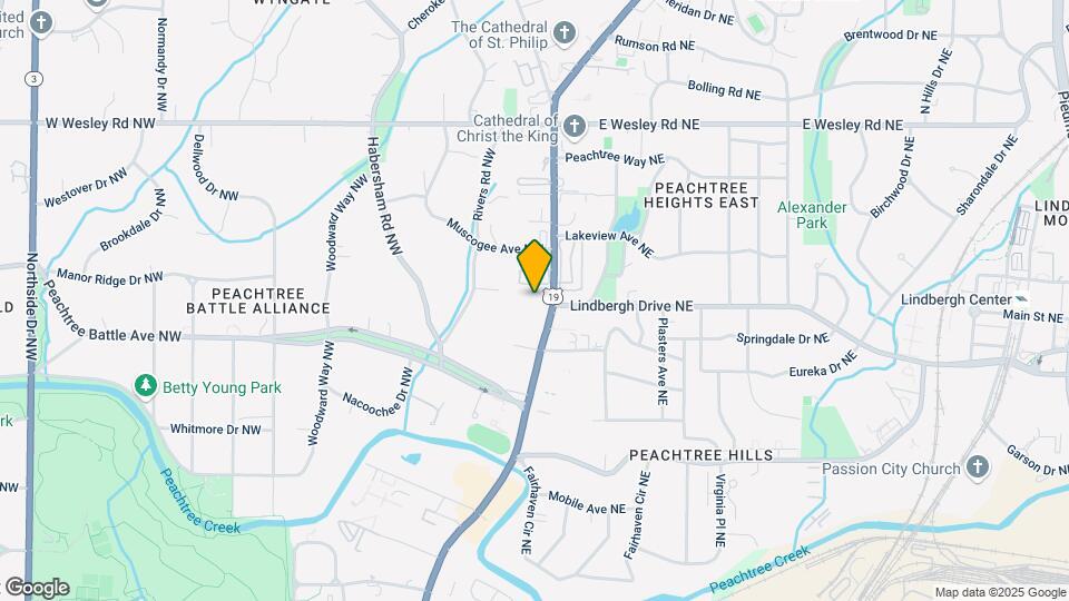 2500 Peachtree Rd NW Map and Location Details