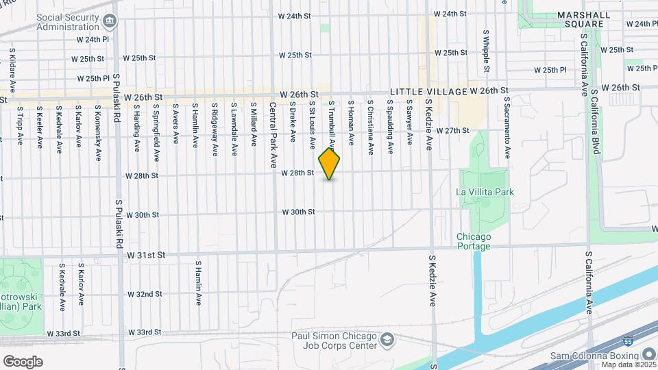 2812 S Trumbull Ave Map and Location Details