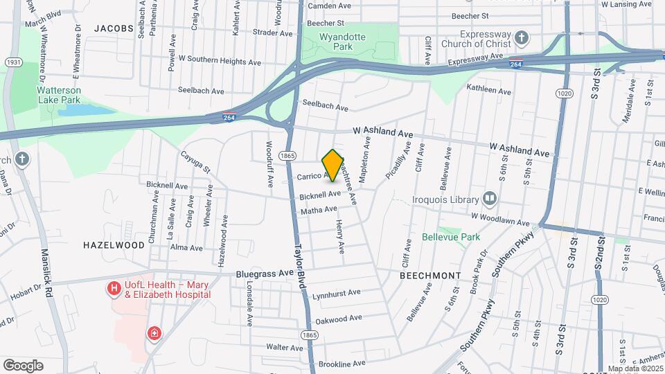 1207 Bicknell Ave Map and Location Details