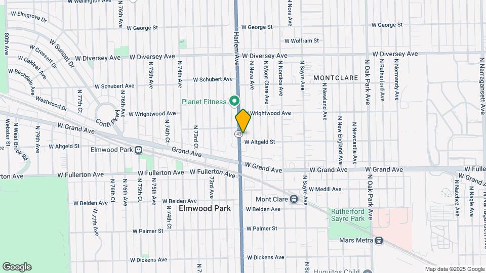 2511 N Harlem Ave Map and Location Details