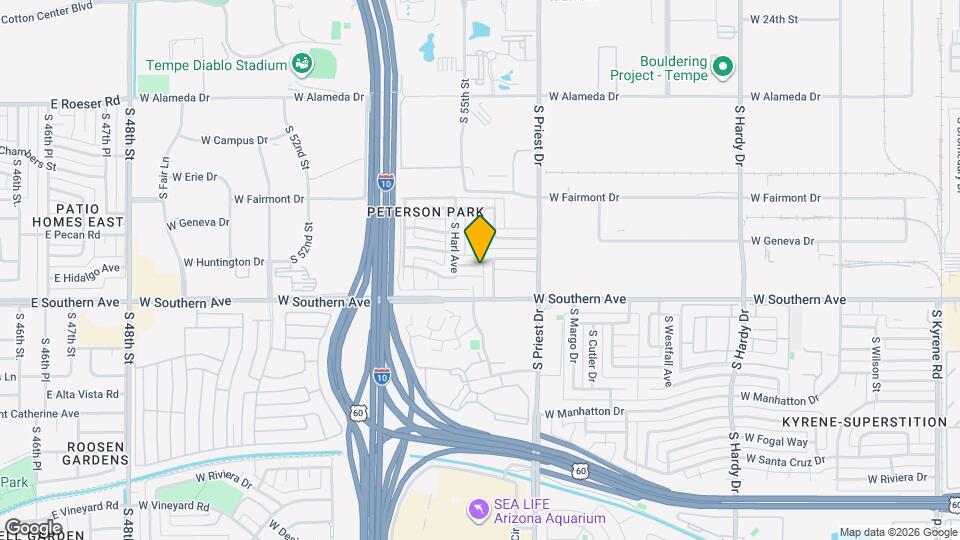 1515 W Huntington Dr Mapa y Detalles de la Ubicación