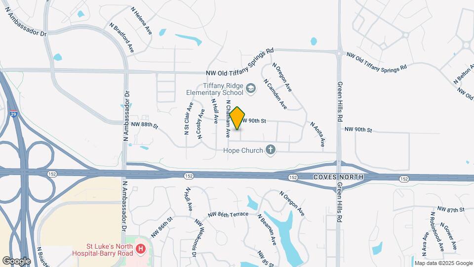 8804 N Kirkwood Ave Map and Location Details