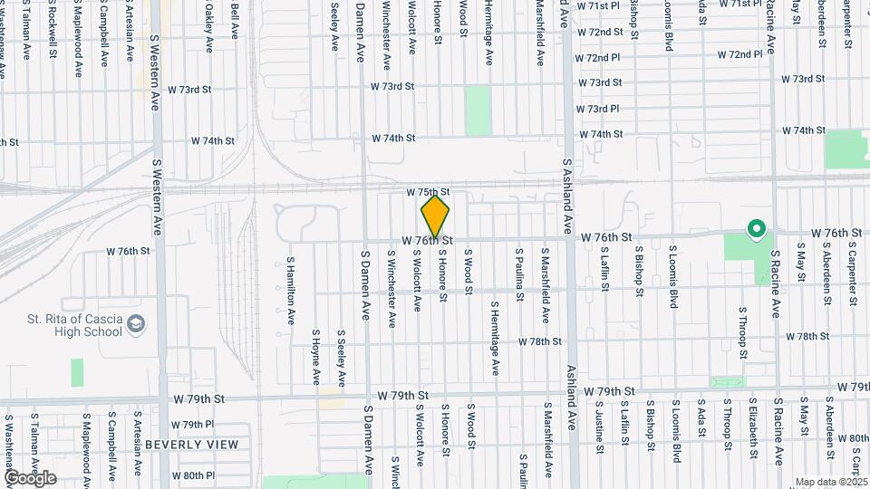 7600-7604 S Honore St Map and Location Details