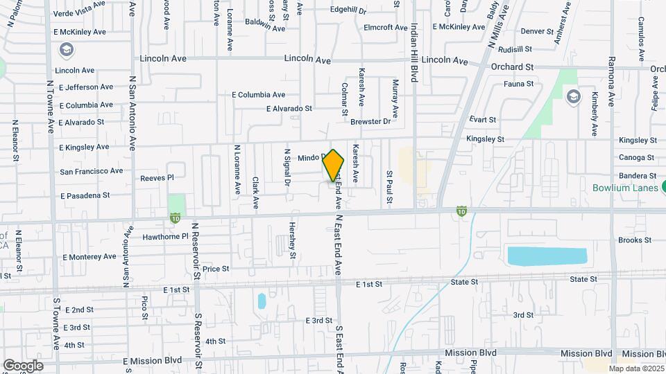 East End Villas Apartments Map and Location Details
