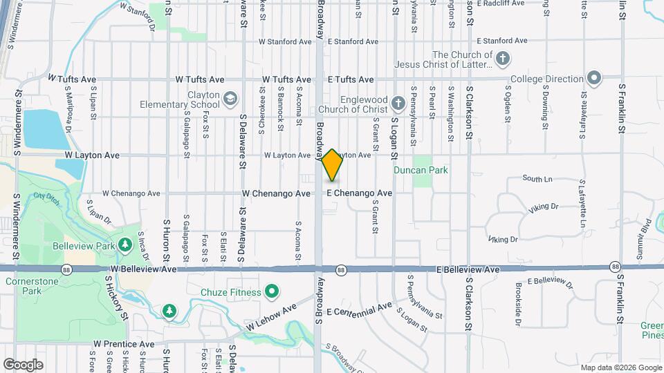 4885 S Lincoln St Map and Location Details