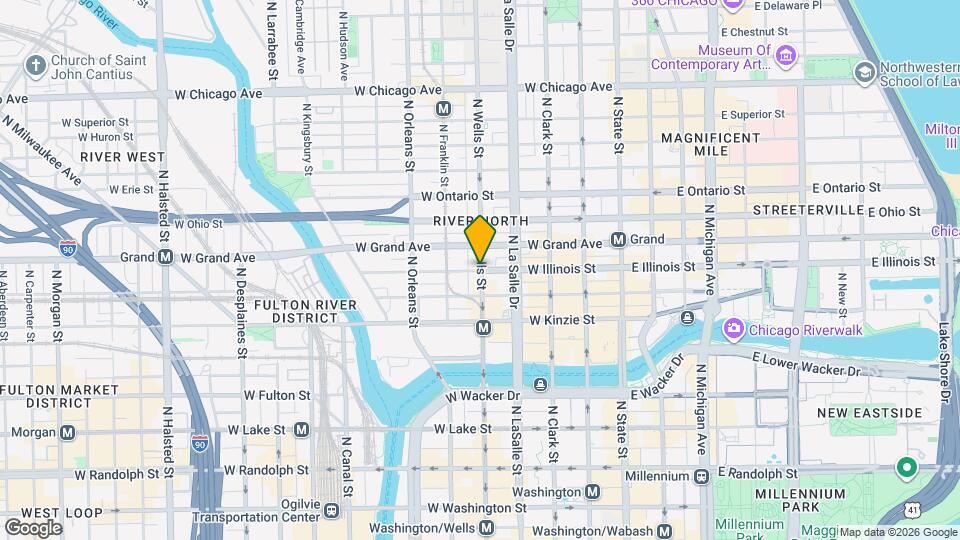 249 W Illinois St Map and Location Details