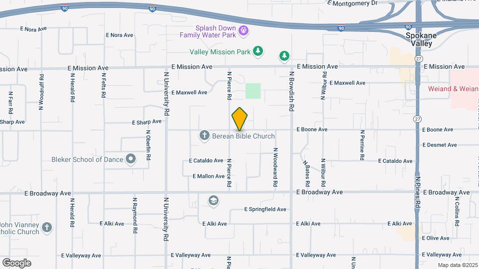 11124 E Boone Ave Map and Location Details
