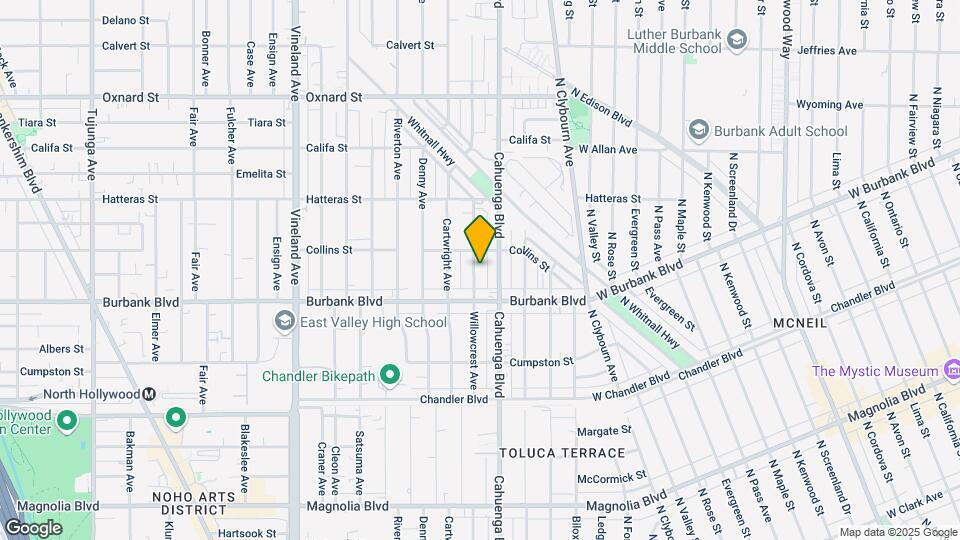 5636 Willow Crest Ave Map and Location Details
