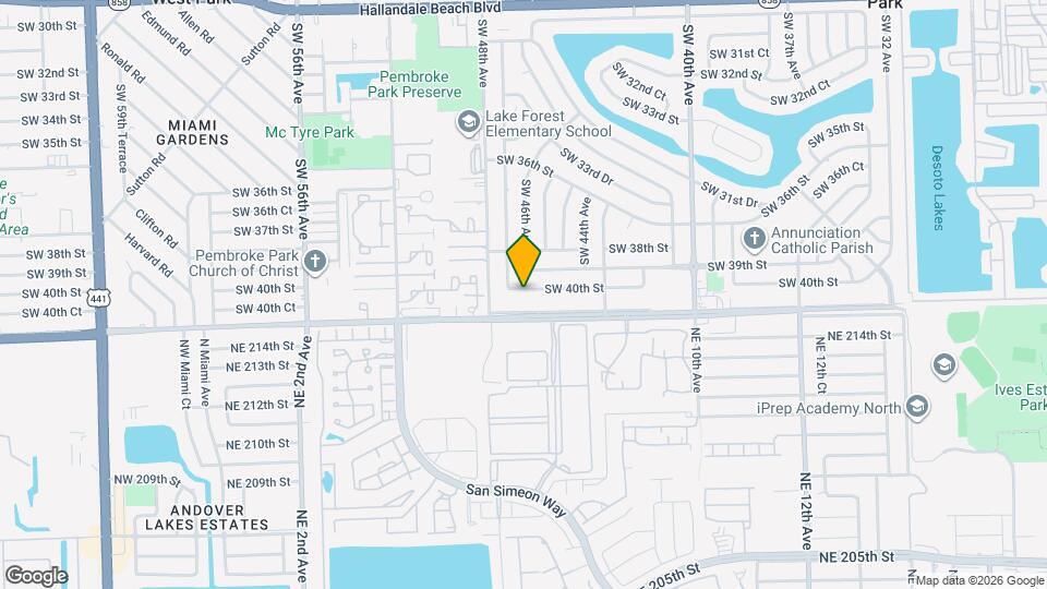 4610 SW 40th St Map and Location Details