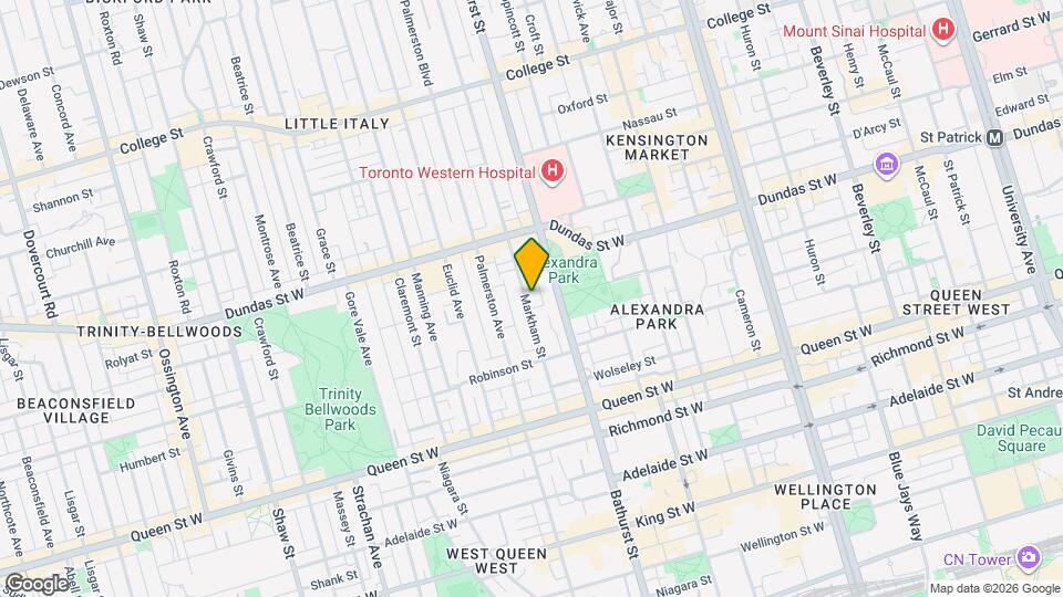 91 Markham St Map and Location Details