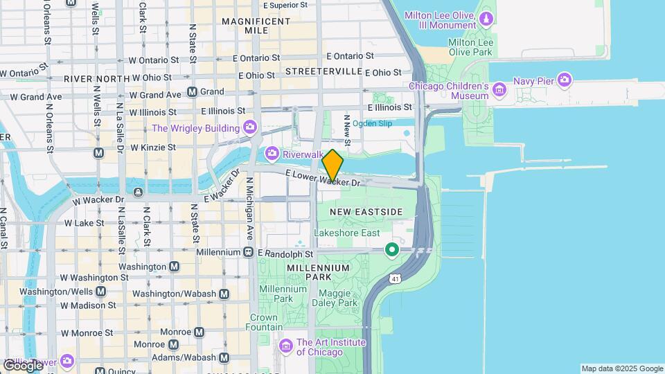 323 E Wacker Dr, Unit 1x1L Mapa y Detalles de la Ubicación