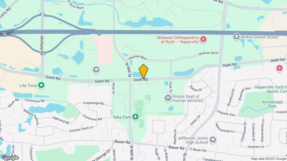 334 W Diehl Rd Map and Location Details