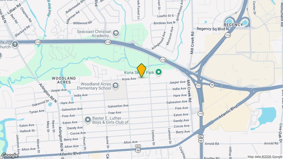 8514 Kona Ave Map and Location Details