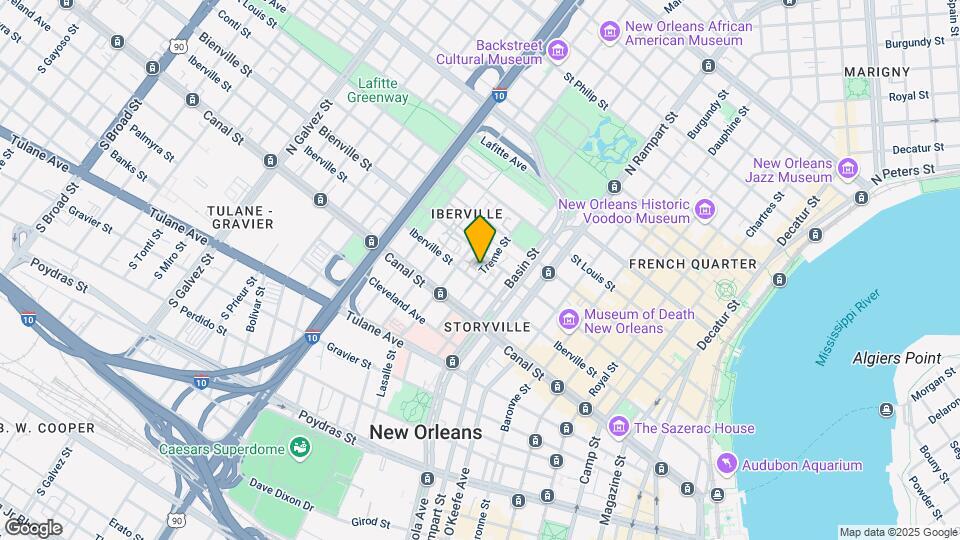Bienville Basin Apartments Mapa y Detalles de la Ubicación