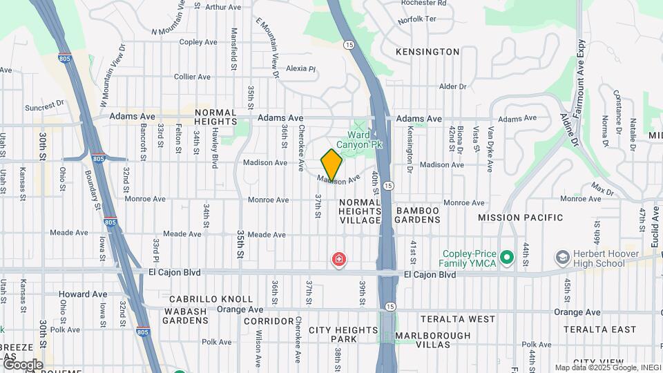 4532 38th St Map and Location Details